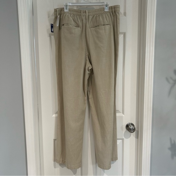 NWT Arizona Juniors Wide Leg Pants Sz 15 Khaki Uniform Casual Pockets Trouser - Picture 6 of 9